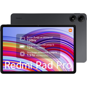 Tablette Android XIAOMI Pack Redmi Pad Pro 128Go+ Folio Black