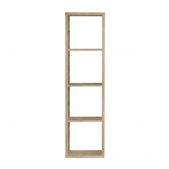Etagère colonne 4 casiers décor en bois H.142 cm - MAURO