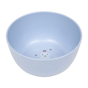 Set repas 5 pièces H19cm bleu