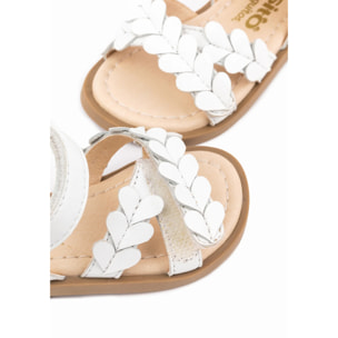 Sandalias De Bebé En Blanco