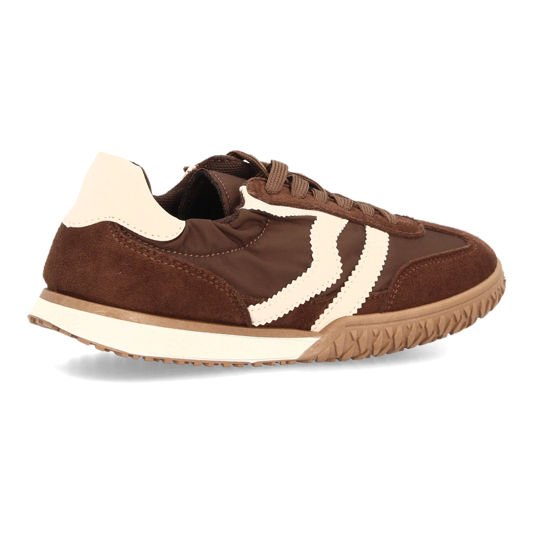 Zapatillas casual retro con cordones y elástico para mujer