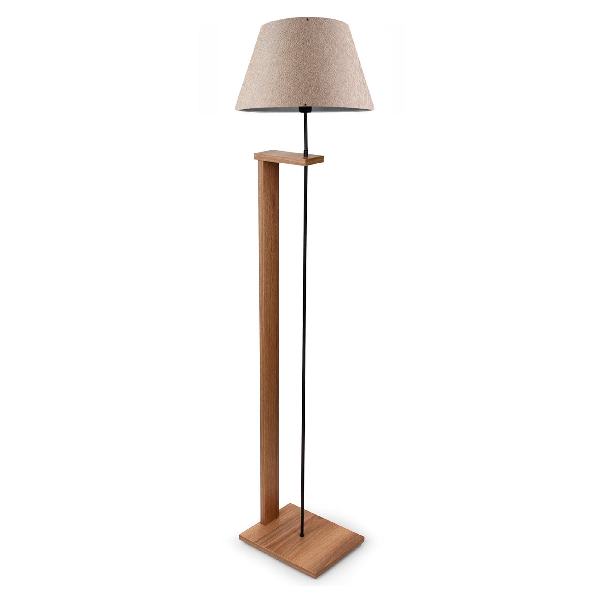 Lámpara de pie 150 cm. beige, tipo E27 Max 60 W