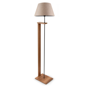 Lámpara de pie 150 cm. beige, tipo E27 Max 60 W