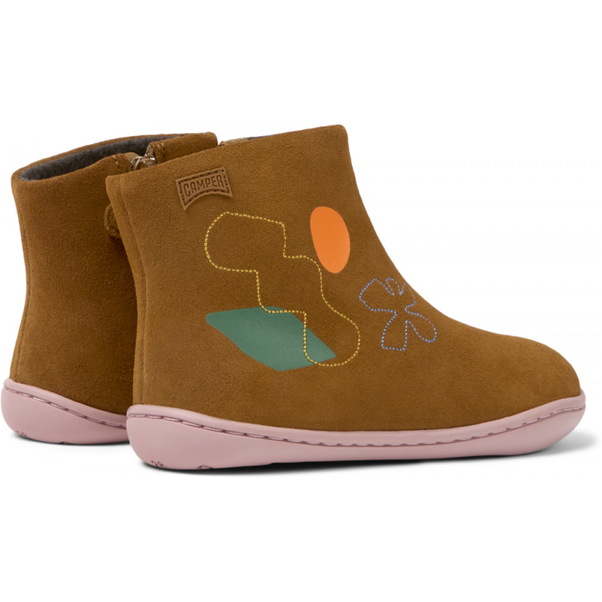 CAMPER Peu Cami Twins - Botines Marrón Infantil Unisex