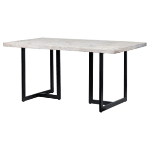 Mesa Comedor Madera Mango-metal 160x90x76 Cm