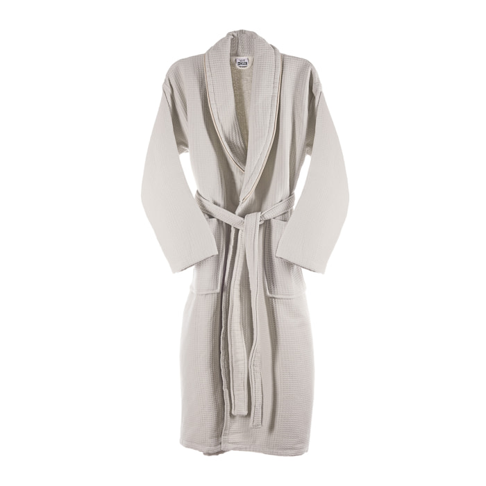 Albornoz s/m 360 gr/m2 nido de abeja 100% algodón beige