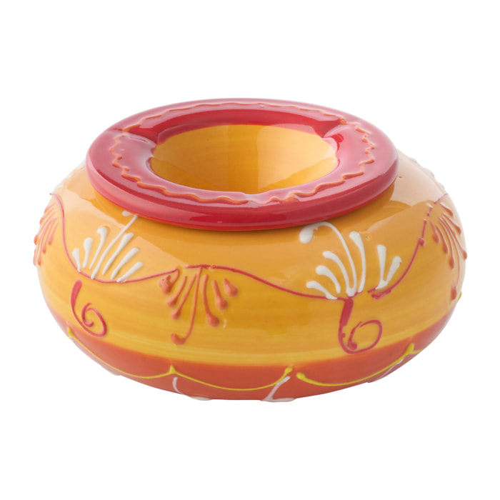 J-Line Cendrier - céramique - orange/rouge - large