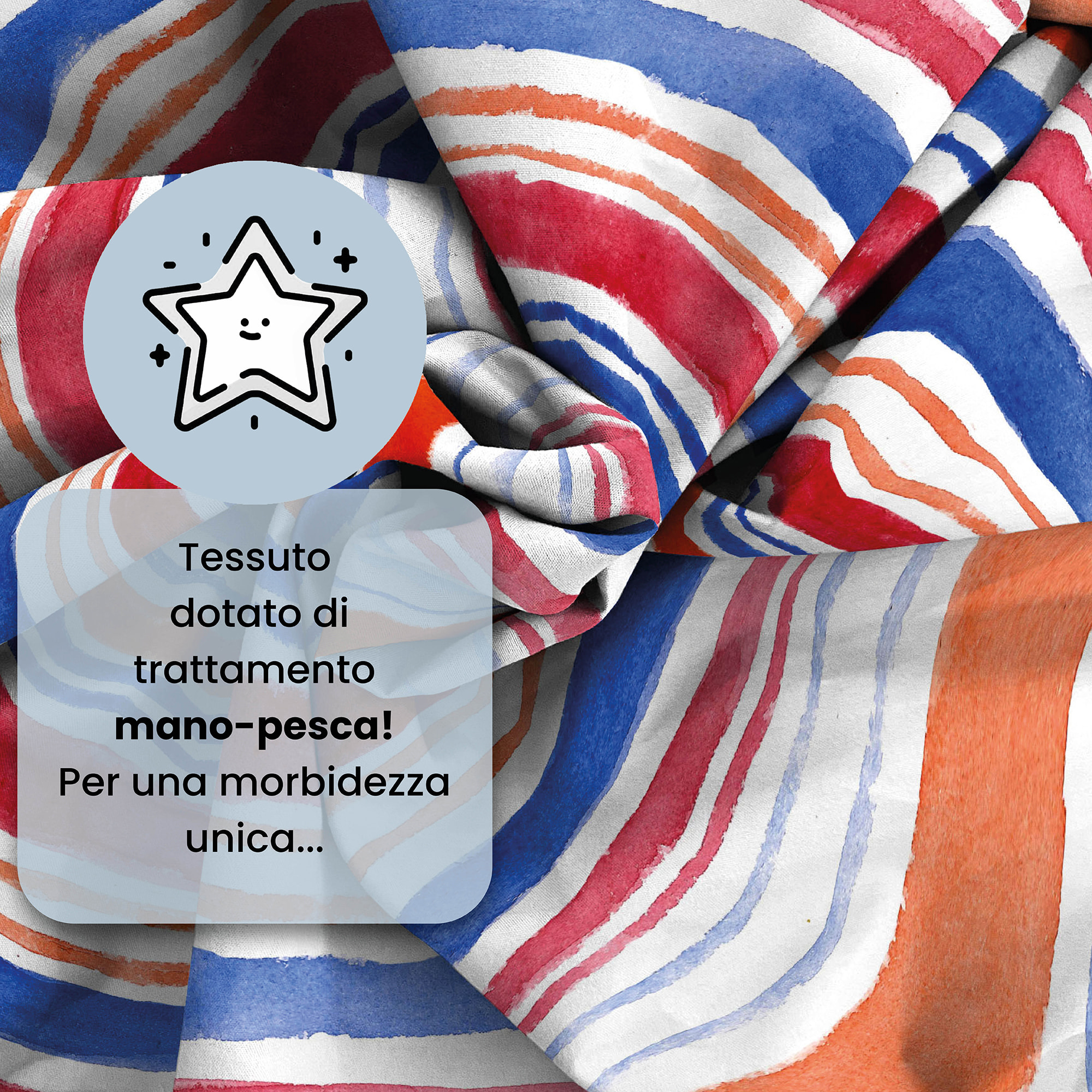 COMPLETO LETTO FANTASY, 100% Microfibra - STRISCE