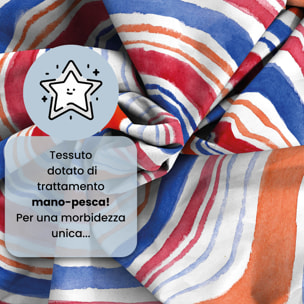 COMPLETO LETTO FANTASY, 100% Microfibra - STRISCE