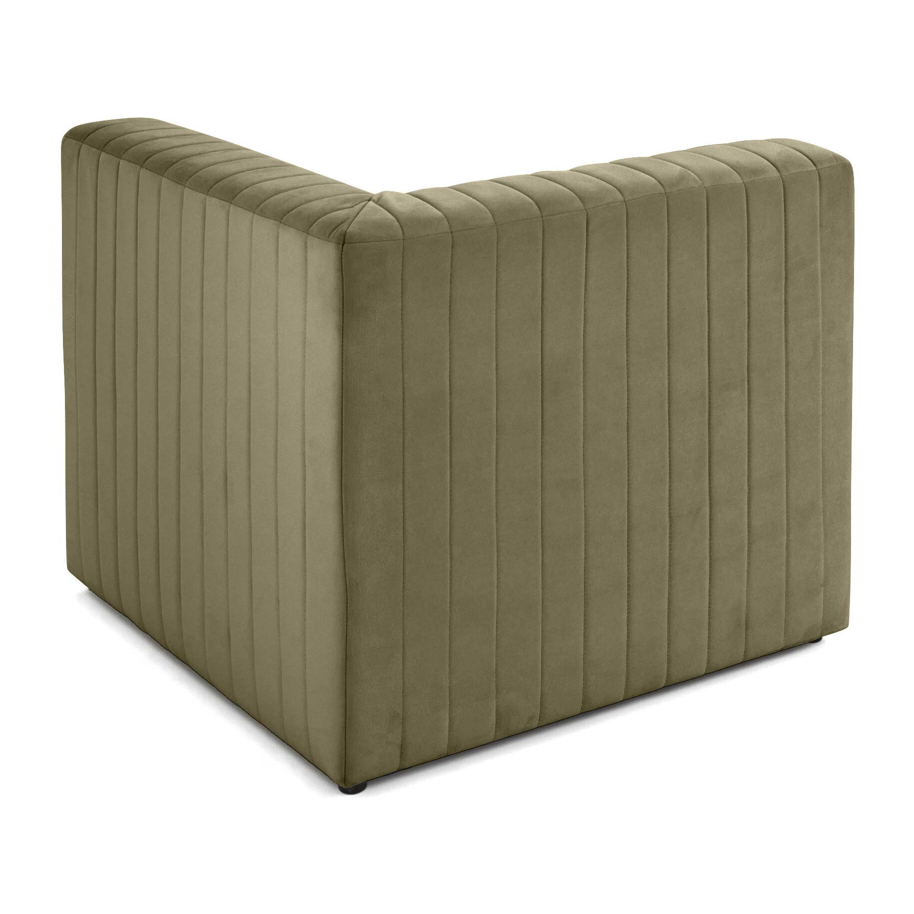 Nova - module d'assise d'angle réversible - en velours - Vert
