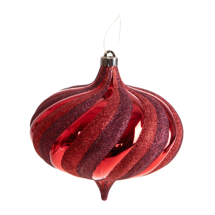 Cipolla con glitter spirale - Pezzi 3 - ROSSO - Bianchi Dino SpA