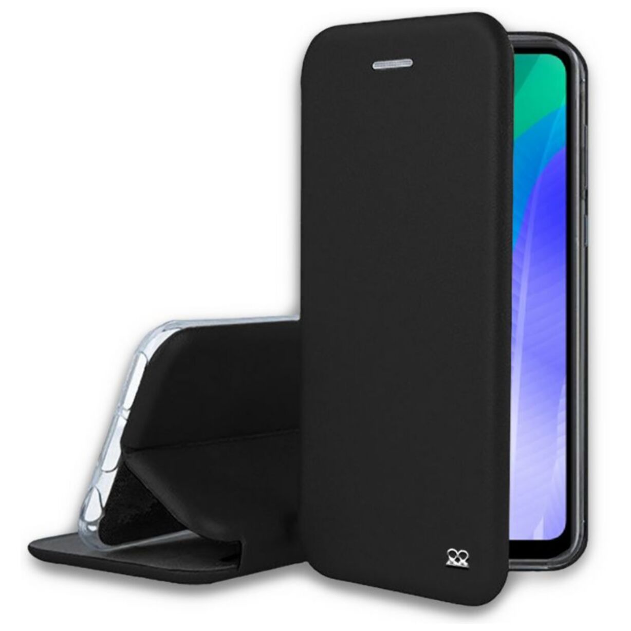 Etui IBROZ Huawei Y6P 2020 Cuir noir