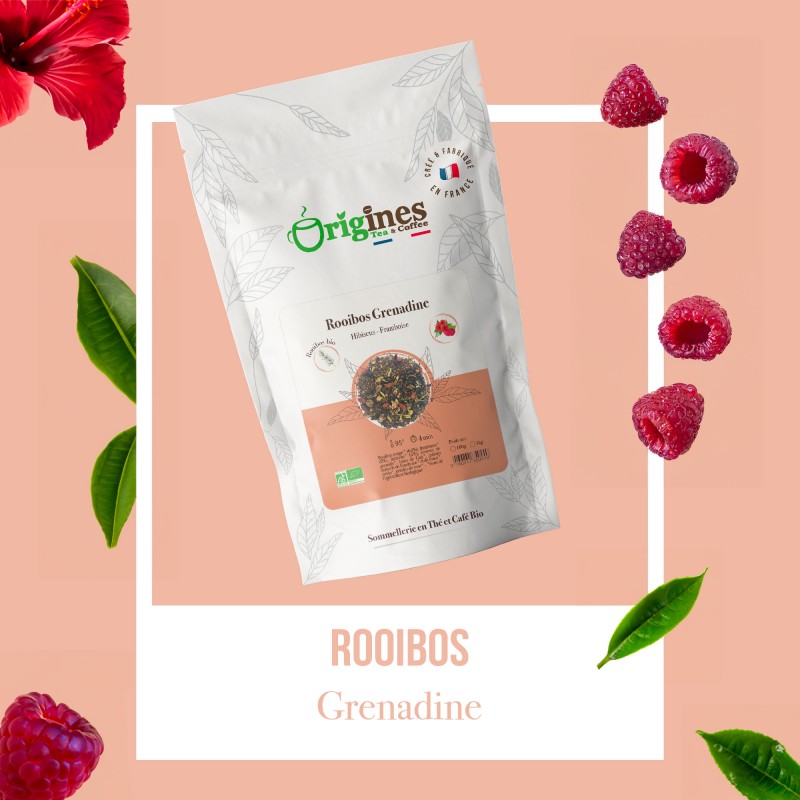 Rooïbos Grenadine Bio - Sachet 100g