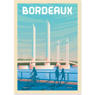 Affiche - Bordeaux - Olahoop Travel Posters