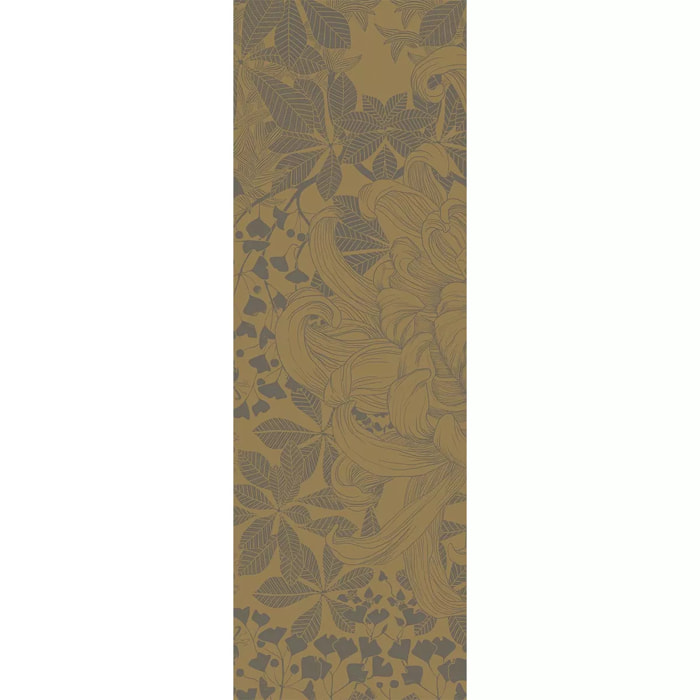 Chemin de table pur coton anti tache motif jacquard Super nature or pale