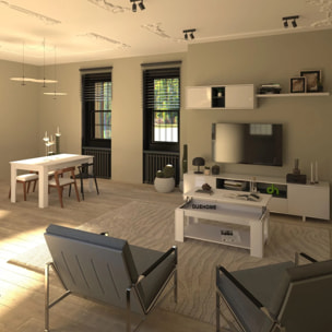 Mesa de centro elevable Lya Blanco Artik (Blanco Mate)