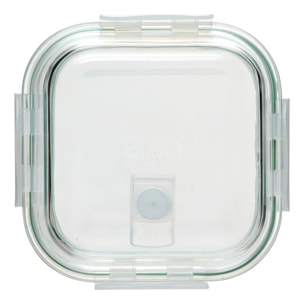 3 grandes boîtes carrées de conservation verre ClipEat