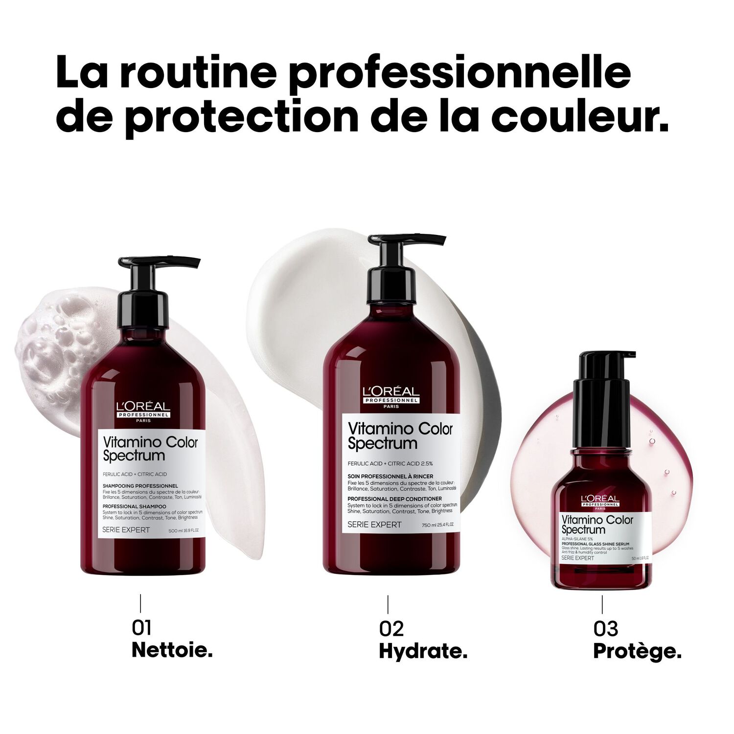 Serie Expert Vitamino Color Spectrum - Shampooing Fixateur du Spectre Coloriel