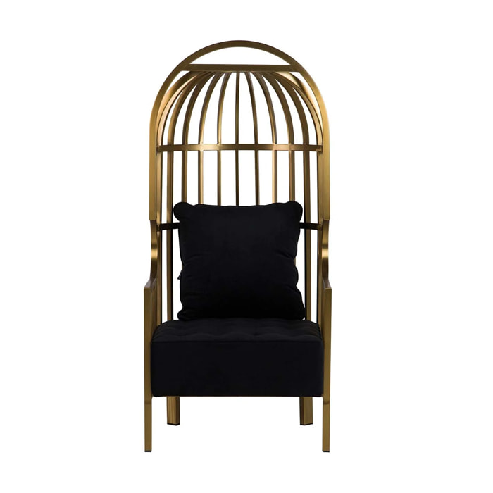 Butaca Acero Inoxidable Velvet Charleston 68x68x150 Cm