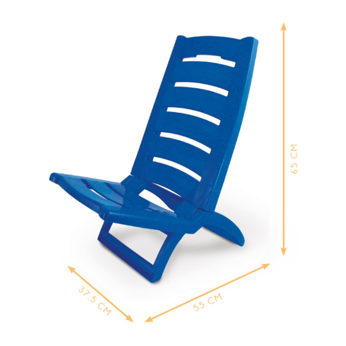 Sedia Camping Spiaggia Pieghevole Spiaggina Portatile Modello Linosa