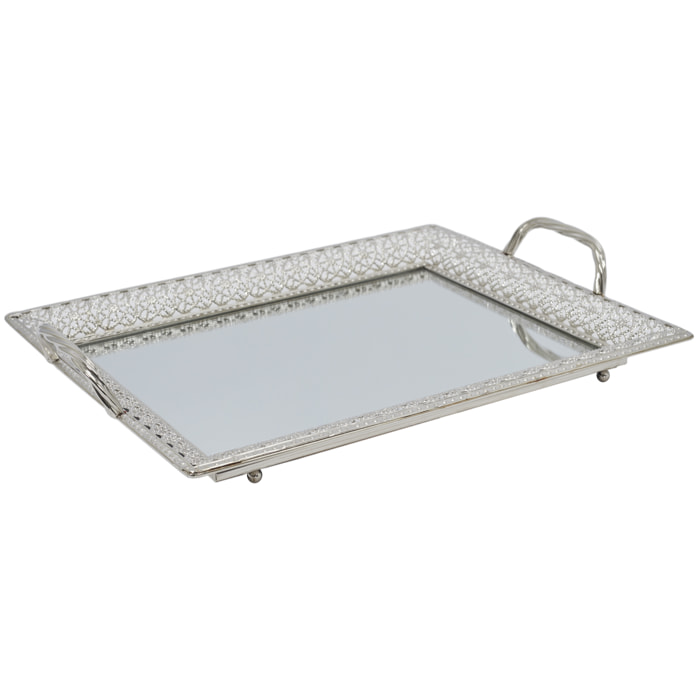 PLATEAU DE SERVICE AVEC MIROIR ET POIGNEES A1/M6