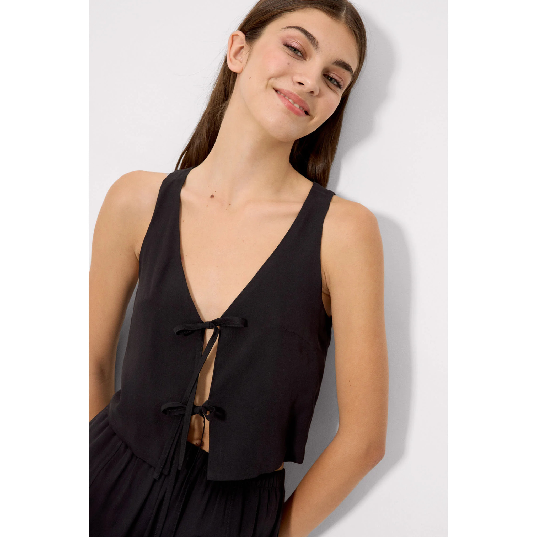 T-shirt a maniche lunghe Nero