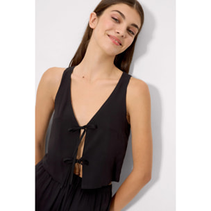 T-shirt a maniche lunghe Nero