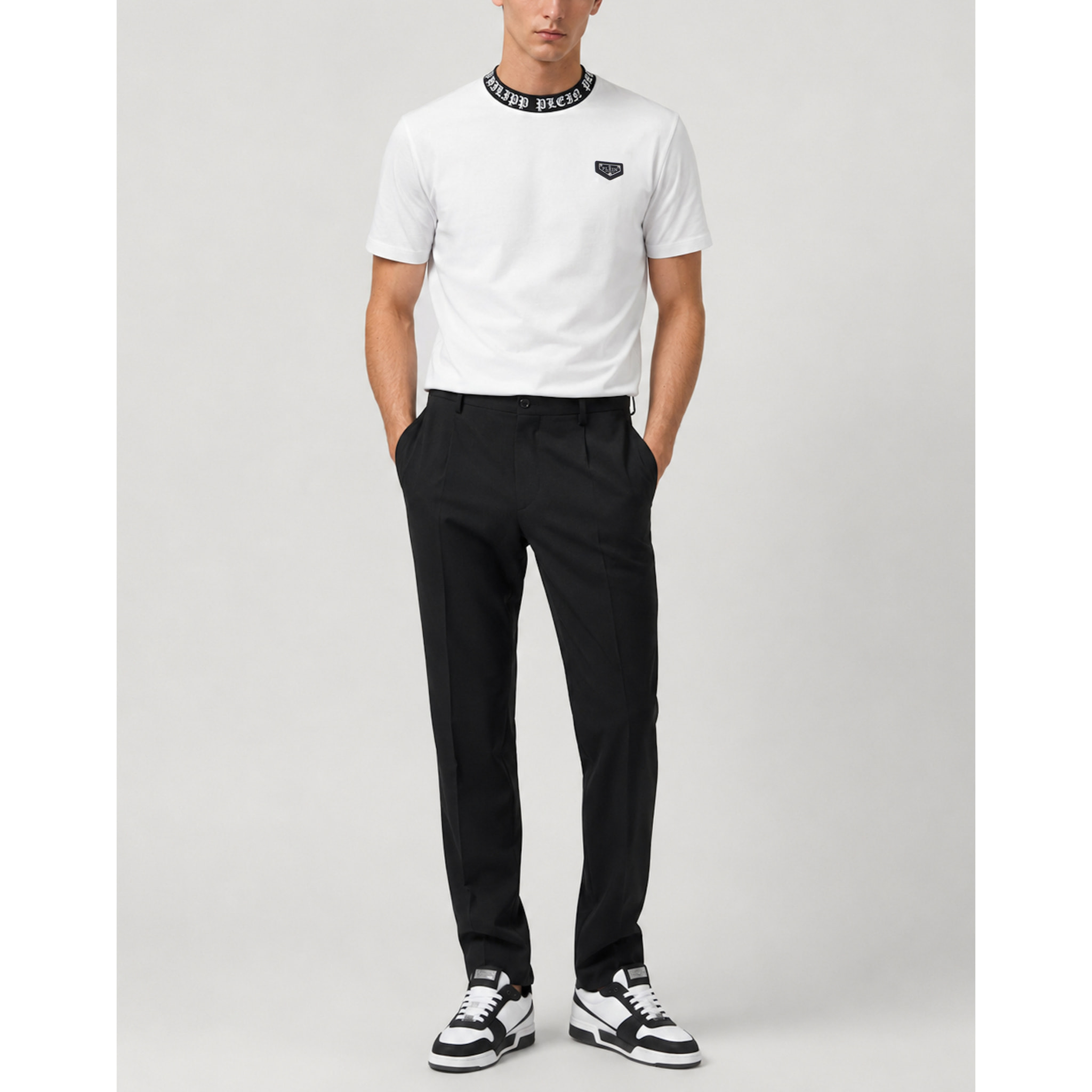 PHILIPP PLEIN Camiseta de cuello redondo y manga corta