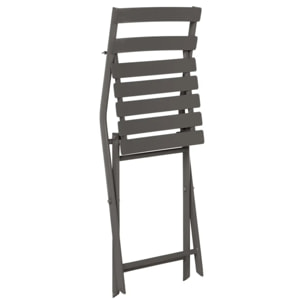 Chaise de jardin pliante "Greensboro" tonka en acier traité époxy
