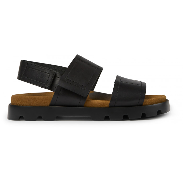 Sandalias - CAMPER Brutus - Negro - Cuero liso