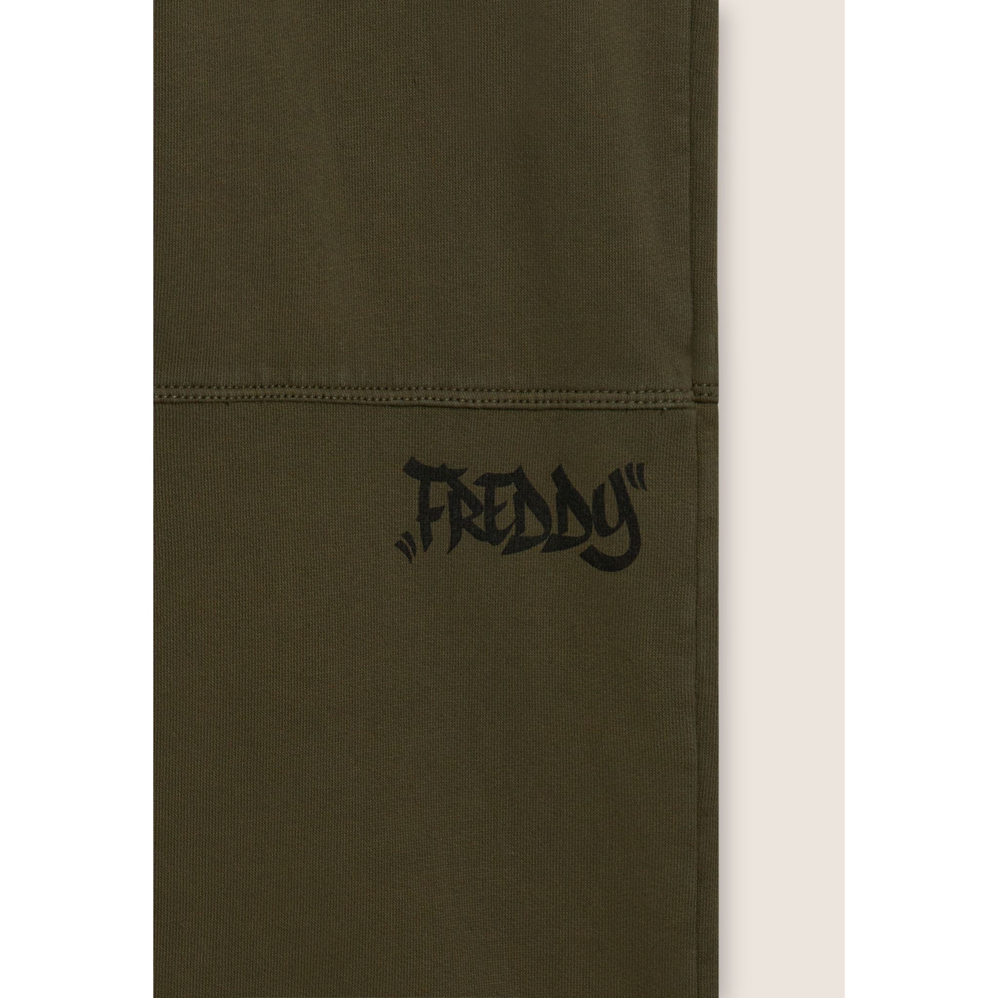 Pantaloni cargo wide leg in felpa con tasconi