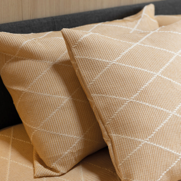 Colcha Foulard - 80% Algodón - 20% Poliéster - Jacquard - Terra Beige