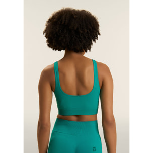 Top Sportivo Seamless con Fascia Sottoseno in costina