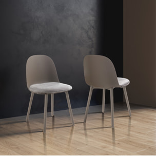 Oresteluchetta Set 4 Sedie TELLA DARK GREY