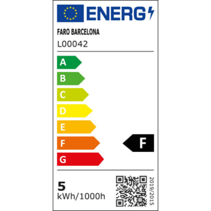 TRAS LED Lámpara empotrable orientable negra