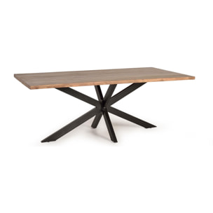 Mesa de comedor - madera de acacia y metal