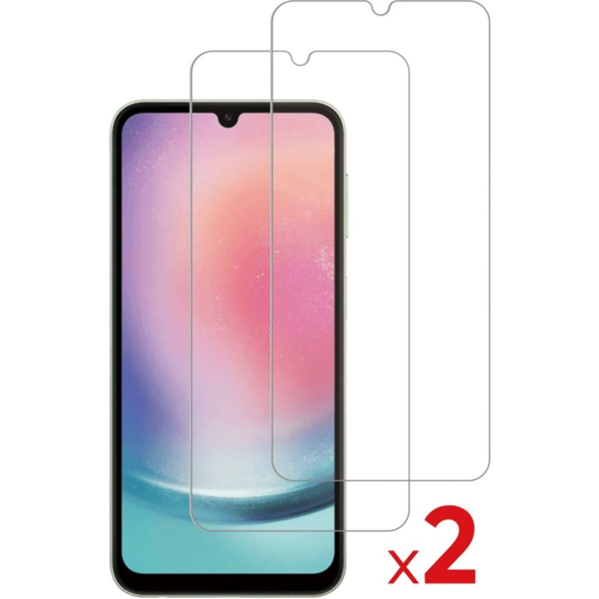 Protège écran ESSENTIELB Samsung A25 Verre trempé X2