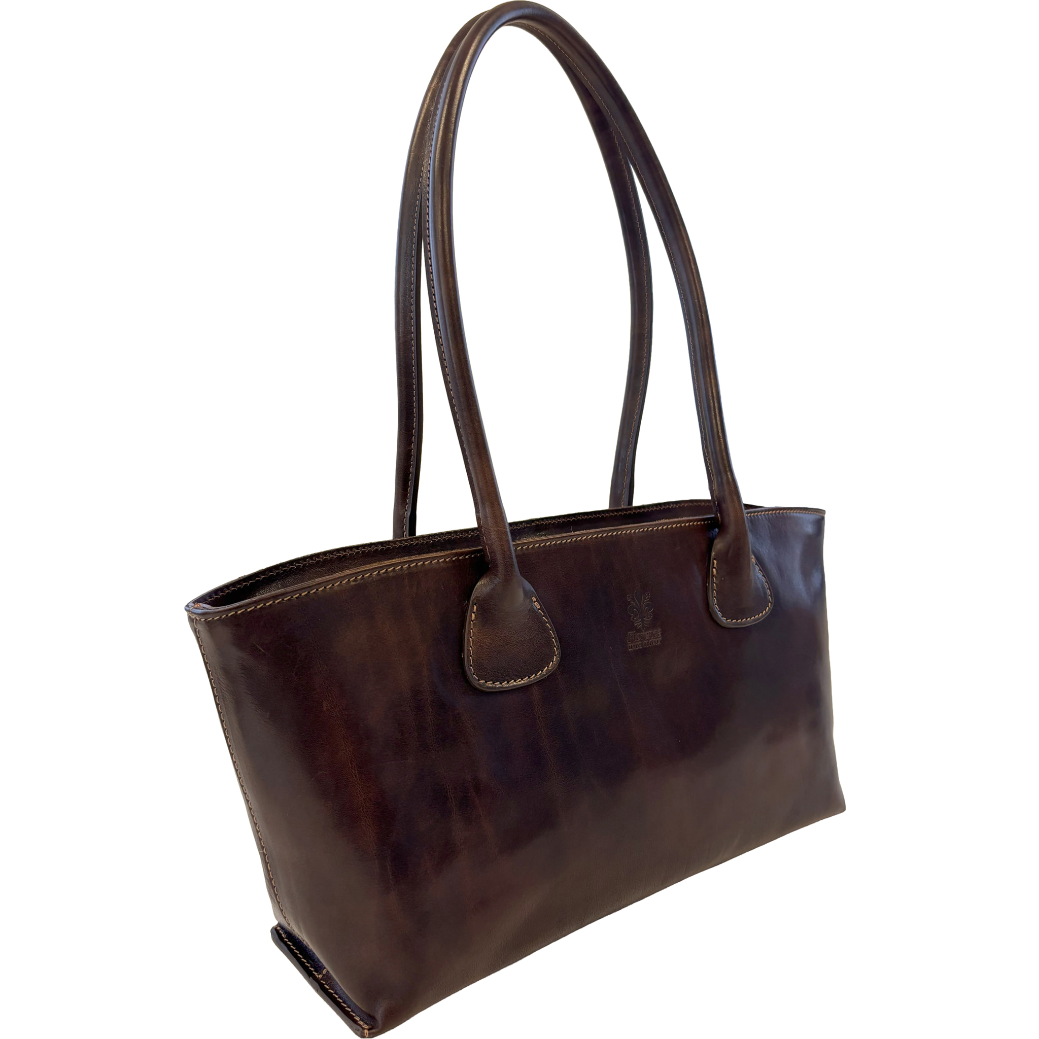 Borsa a Spalla Elegante Borsa Shopper da Donna in Pelle Lucida
