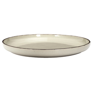 Service Vaisselle 12pcs Gres Du Temps Beige M2