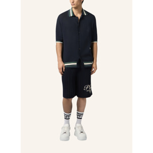 PHILIPP PLEIN Knitted Drawstring Shorts Plein Tennis