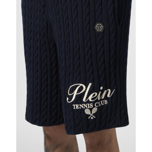 PHILIPP PLEIN Knitted Drawstring Shorts Plein Tennis