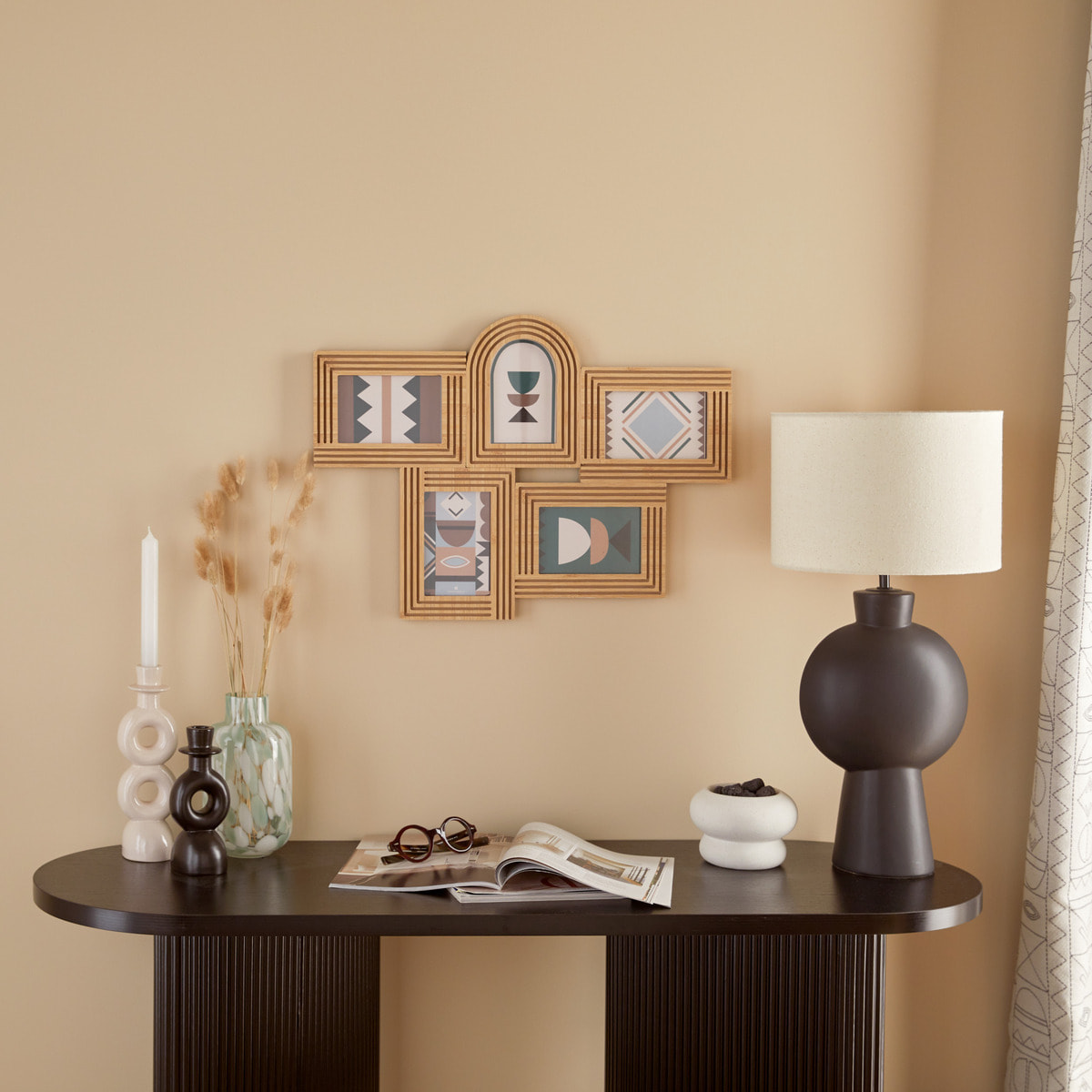 Pêle-mêle "Olivia" bois 5 photos