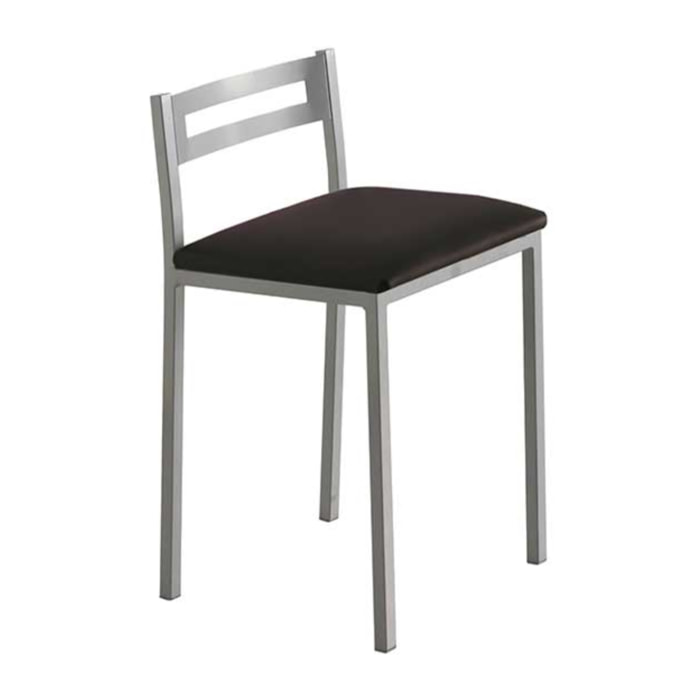 Set de 4 taburetes – Polipiel y metal