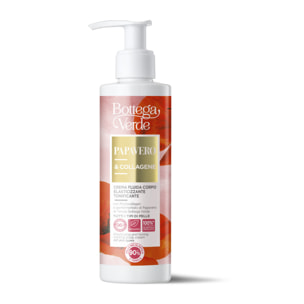 Crema corporal fluida elastizante tonificante con Phytocollagen y extracto hiperfermentado de Amapola de la finca Tenuta Bottega Verde (200 ml) - todo tipo de pieles