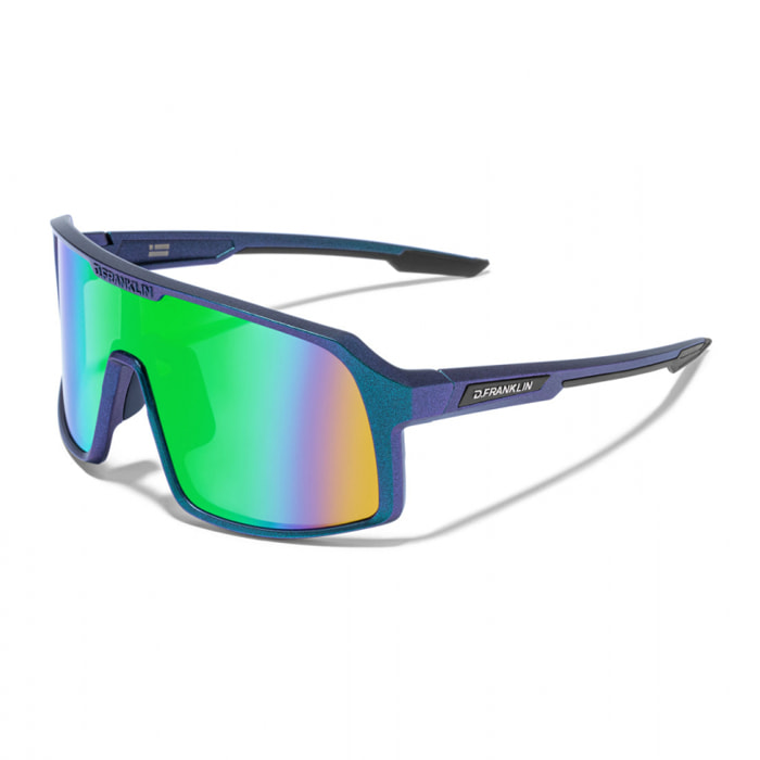 Gafas de Sol Gafas de sol deporte modelo Wind Limited Iridiscent Navy / Green D.Franklin