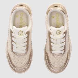 Deportivos de Tejido - Oro - Tacón: Bajo