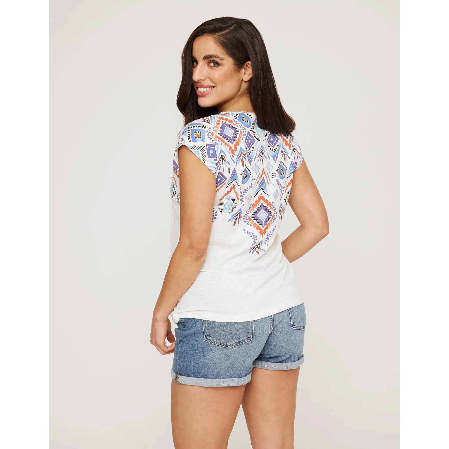 Camiseta Manga Corta Azul - Leafix