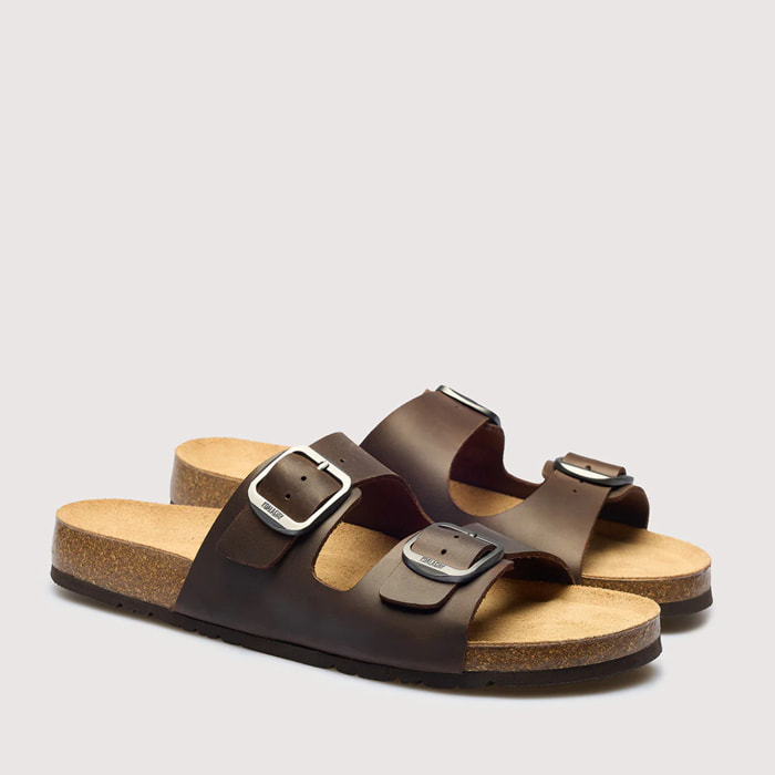 Sandalia Bio Piel Marrón - Cherokee