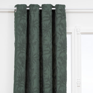 Rideau "Willow" jacquard vert céladon 135x260cm