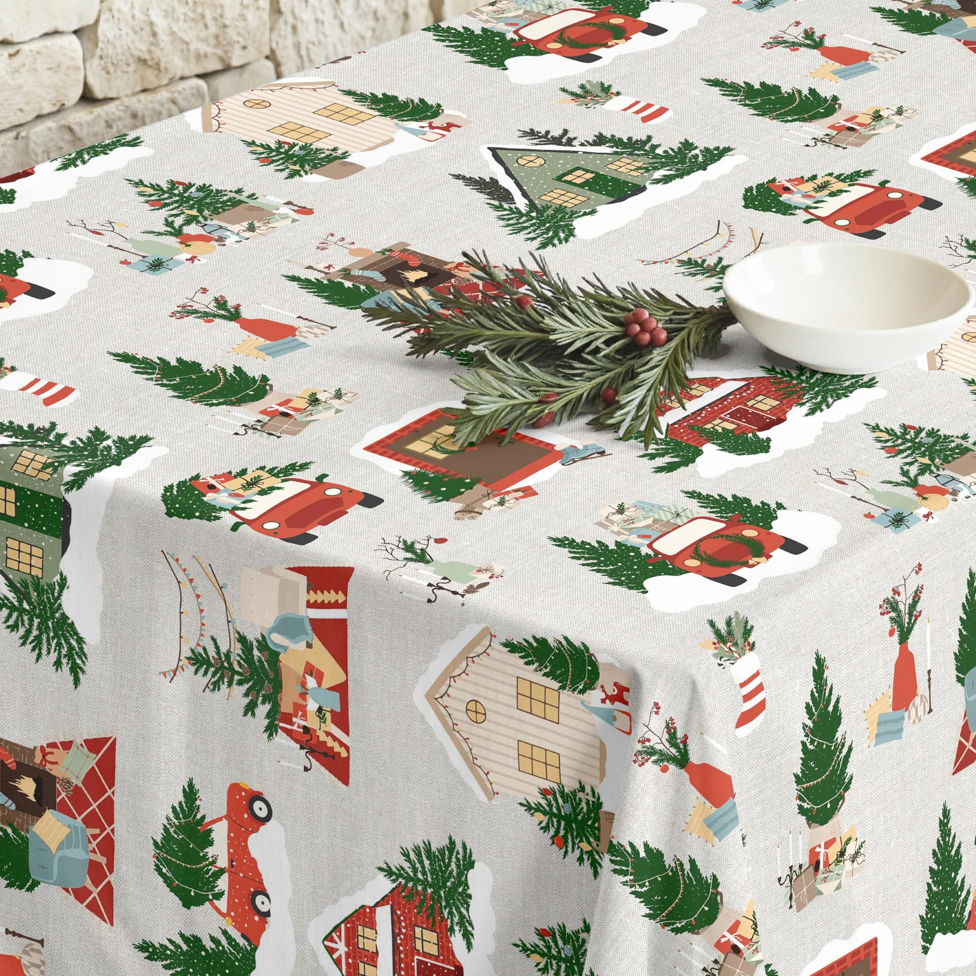 Nappe en résine Anti-tâches Merry Christmas 78